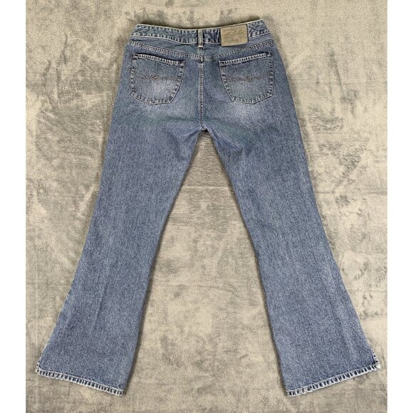 Silver Jeans Women's 32x32 Flared Slit Hem Blue Medium Wash - Picture 3 of 14